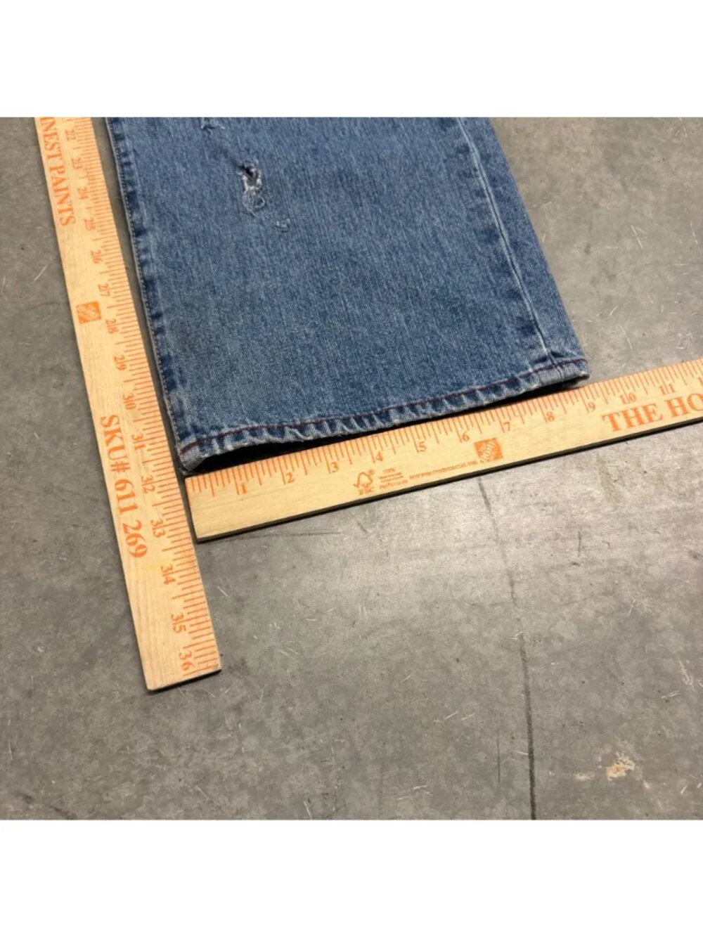 Nautica 2000's Baggy Wide Leg Denim Jeans Mens 36x34
